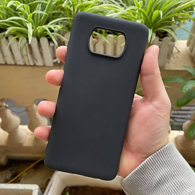 Ốp dẻo cho Xiaomi Poco X3 NFC - chống bám vân tay (đen)