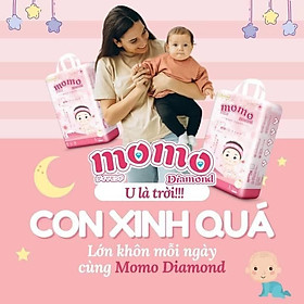 Tả/Bỉm Momo Diamond Organic Nhật Bản dán Đủ size S, M, L, XL, XXL, XXXL, XXXXL