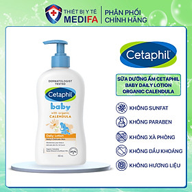 Sữa dưỡng ẩm dịu lành hằng ngày cho bé Cetaphil Baby Daily Lotion with Organic Calendula 400ml