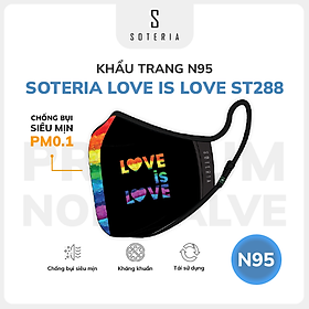 Hình ảnh Khẩu trang thời trang Soteria Love Is Love ST288- N95 lọc 99% bụi mịn 0.1 micro