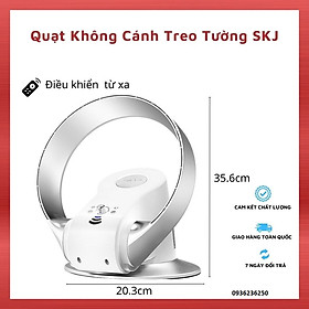 Quạt Treo Tường Không Cánh Có Điều Khiển Từ Xa Áp Suất Cao, Gió Mạnh- Quạt Không Cánh ( GiAO MÀU NGẪU NHIÊN ) CÓ ẢNH THẬT SẢN PHẨM