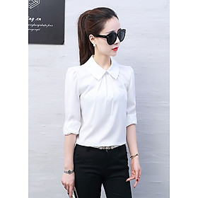 Áo nữ cổ sơ mi công sở sm169