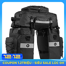 3 in 1 Mutifunctional Bike Rear Bag Waterproof Bicycle Shoulder Bag Bike Saddle Bag Bicycle Cargo Rack Pannier Long