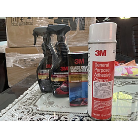 Bộ 4 sản phẩm Dung dịch bảo dưỡng da , nội thất 39040LT, xịt tăng độ bóng sơn 39034LT, chai xịt tẩy keo, nhựa đường 08987 và chống bám nước xe 08889LT