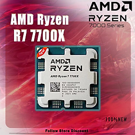 Mới AMD Ryzen 7 7700X R7 7700X 4.5 GHz 8 Nhân 16 Luồng 5NM L3=32M 100-000000591 Ổ Cắm AM5 Nhưng Không Có Tản Nhiệt