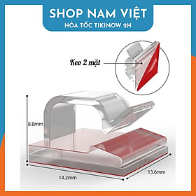 Kẹp Dán Tường Đi Dây Điện, Dây Cáp Gọn Gàng Loại Cao Cấp