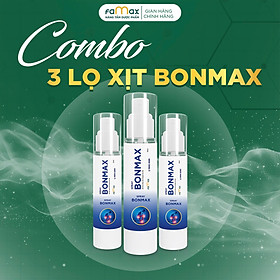 Combo 3 lọ xịt hỗ trợ giảm đau nhức SPRAY BONMAX 50ml