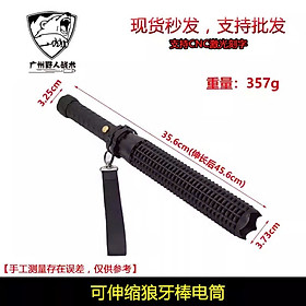 đèn pin tự vệ thoát hiểm ,kéo dài, nhôm nguyên khối.