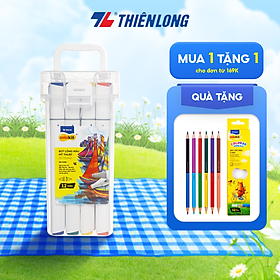 Bút dạ màu 2 đầu Art Marker Thiên Long Colokit - Bút dạ 12/24 màu, mực bền màu, mau khô dùng vẽ tranh, calligraphy