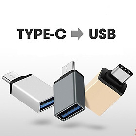 Mua Giắc chuyển từ cổng Type-C sang USB giành cho macbook  máy tính bảng  điện thoại (Mã: PKL02)