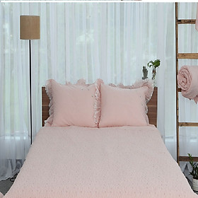 Mua Vỏ gối thiết kế hoa văn thêu Grand - Hồng
