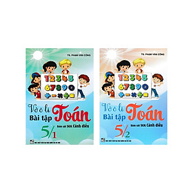 Sách - Vở Ô Li Bài Tập Toán 5 tập 1+ 2 (Bám Sát SGK Cánh Diều) - HA