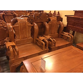Hình ảnh Bộ bàn ghế gỗ gõ đỏ Tần Thuỷ Hoàng.Bộ Bàn Ghế Phòng Khách Tần Thủy Hoàng Gỗ Gõ Đỏ 