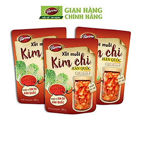 Xốt Muối Kim Chi Hàn Quốc Barona 180g, combo 3 gói