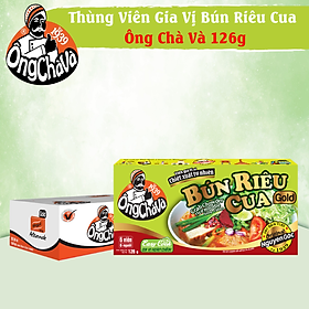 Thùng 80 Hộp Viên Gia Vị Bún Riêu Cua Gold 126g Ông Chà Và Siêu Tiết Kiệm Cho Các Quán Ăn