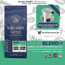 Cà phê nguyên chất BLEND B’Lao Farm 20% cà phê Robusta 80% cà phê Arabica cà phê rang mộc pha phin pha máy ngọt hậu B28