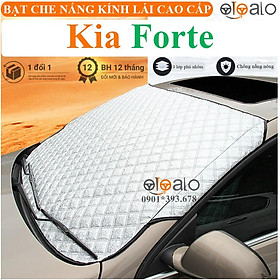 Tấm che nắng kính lái ô tô Kia Forte vải dù 3 lớp cao cấp TKL - OTOALO