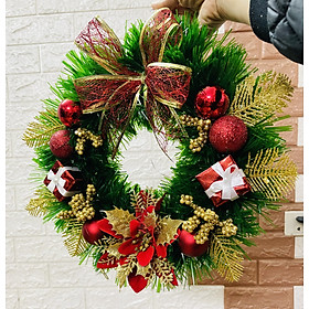 Mua Combo 2 Vòng Nguyệt quế trang trí NOEL kích thước 25cm