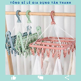 Móc phơi quần áo .phơi tất vớ . đồ lót cá nhân .đồ sơ sinh kẹp đa năng, gấp gọn,tiện dụng