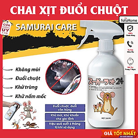 Xịt Đuổi Chuột Samurai Care Cho Xe Ôtô Và Gia Đình Hương Bạc Hà, Xua Đuổi Chuột Hiệu Quả, An Toàn