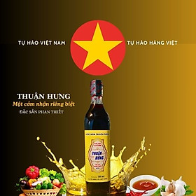 NƯỚC MẮM PHAN THIẾT CHAI THỦY TINH - THUẬN HƯNG 60 ĐỘ ĐẠM/ 1 THÙNG 12 CHAI 500ML