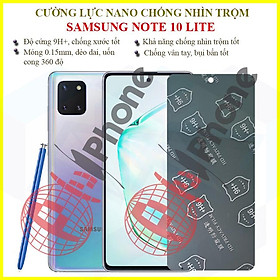 Mua Dán chống nhìn trộm dành cho  Samsung Note 10 Lite - Dán cường lực dẻo nano 9H+