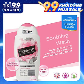 Dung dịch vệ sinh phụ nữ cao cấp Femfresh Soothing Wash 250ml