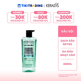 Dầu gội cao cấp Hàn Quốc Kerasys Keratin Bond Purifying (Phục hồi chuyên sâu, sạch sâu và detox da đầu) 600ml