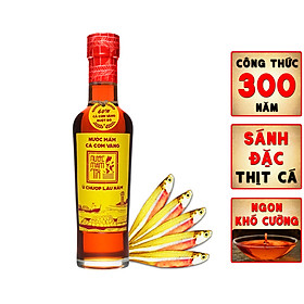 Nước Mắm Tĩn Cá Cơm Vàng Ruột Đỏ Độ Đạm 60N Chai Thuỷ Tinh 250ml Nước Mắm Truyền Thống Sạch