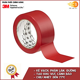 Băng keo dán nền nhiều màu chịu nhiệt 50mm x 33m 3M 764 - phân chia khu vực, vị trí, làn đường, cảnh báo nguy hiểm