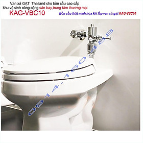 Mua Van xả gạt bồn câu KAG-VBC10  van xả cho bồn cầu treo tường cầu không thùng nước( không bồn cầu) trong sân bay