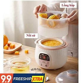 Mua Nồi nấu cháo chậm  ninh hầm cách thủy Bear 0.8L. Bản quốc tế Chính hãng. BH 18 tháng