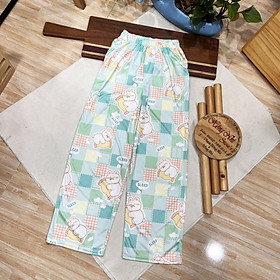 Quần Hoạt Hình Dài Gấu Trắng Ngủ Ống Rộng Cartoon Pant V2 Oversize Ulzzang Unisex - MM