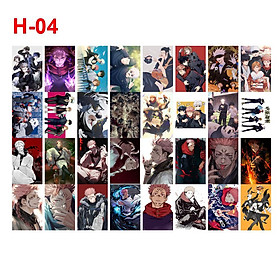 Ảnh Sticker dán JuJutsu kaisen 32 hình ép lụa khác nhau