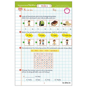 Phiếu Bài Tập Cuối Tuần Môn Tiếng Anh - Lớp 3