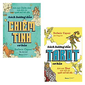 Bộ Sách Huyền Học Cơ Bản Stefanie Caponi - Sách Hướng Dẫn Chiêm Tinh Cơ Bản + Sách Hướng Dẫn Tarot Cơ Bản -