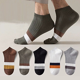 Combo 5 đôi Tất Nam cổ gắn Cotton Phong Cách Cổ Điển Mỹ 1993