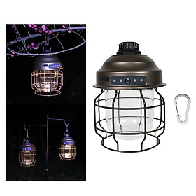 LED Camping Lantern Adjustable Brightness Portable Survival Lanterns USB Rechargeable Light Lamp for Hiking Home Emergency
