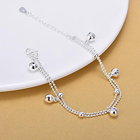 Lắc chân thời trang dây đôi gắn lục lạc LC33
