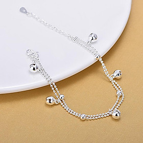 Lắc chân thời trang dây đôi gắn lục lạc LC33