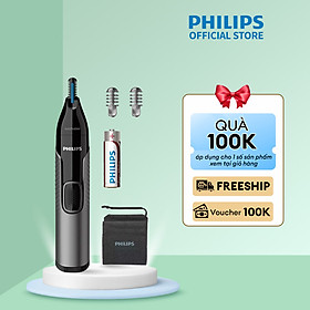 Máy tỉa lông mũi, lông tai philips nt3650 - hàng chính hãng