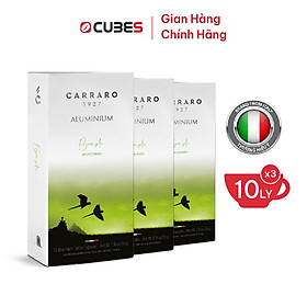 Cà Phê Viên Nén Carraro BRASILE Aluminum Mới - 10 viên - Tương thích với máy capsule Nespresso