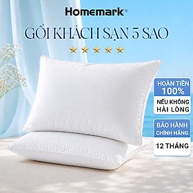 Ruột Gối Lông Vũ Cao Cấp Khách Sạn 5 Sao – Gối Microfiber Êm Ái Chống Xẹp Lún Homemark CL01 - 50x70