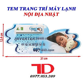 Tem trang trí máy lạnh, máy giặt, tủ lạnh nội địa Nhật