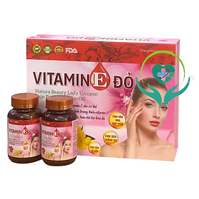 Viên uống trắng da mờ nám VITAMIN E ĐỎ - Tinh dầu thông đỏ, hoa anh thảo