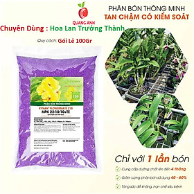 100Gr Phân Bón Tan Chậm Cho Hoa Lan Rynan 210 NPK 22-10-10+TE - Sử Dụng Cho Lan Trưởng Thành