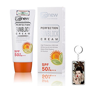 Kem chống nắng trắng da Benew Perfection Hàn Quốc 50ml + Móc khoá