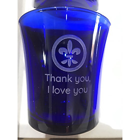 Bộ 6 ly thuỷ tinh cường lực Pháp Duralex Lys Xanh Saphir 210ml có khắc laser