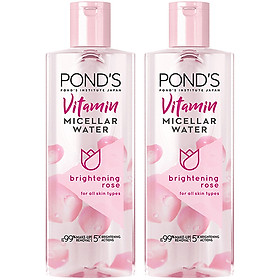 Combo 2 Nước Tẩy Trang Vitamin & Hoa Hồng Sáng Da Pond’S Micellar Water 100Ml