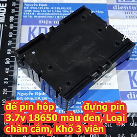 Mua đế pin hộp đựng pin 3.7v 18650 màu đen  Loại chân cắm  Khổ 1 viên ~ 4 viên kde6762
